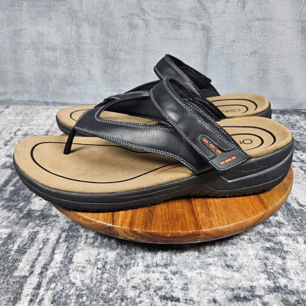 Orthofeet El Dorado Sandals Adjustable Hook Loop Flip Flop Men's Size 13 Wide